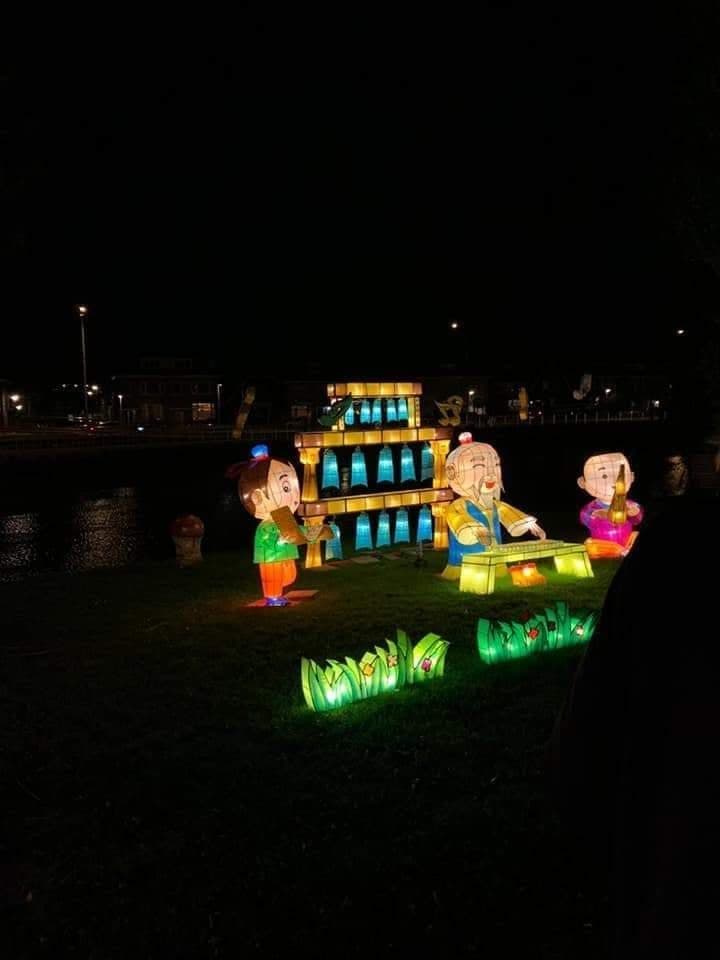Lichtkunstwerken Azië